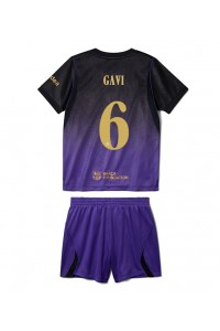 Barcelona Paez Gavi #6 Babyklær Borte Fotballdrakt til barn 2026-27 Korte ermer (+ Korte bukser)